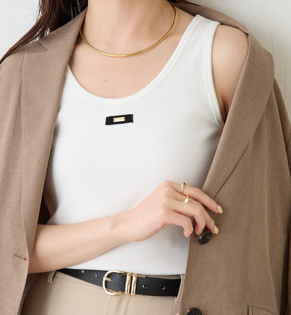  「リブタンクトップ」|Tシャツ・カットソー|ホワイト