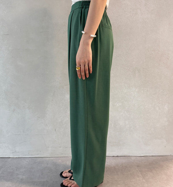  「接触冷感ワイドパンツ」|チノ|