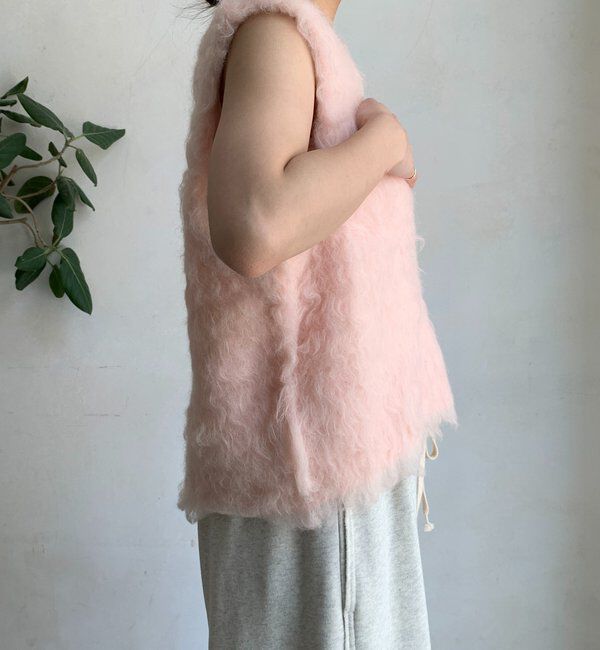  「【REI企画カラーあり】【前後2WAY】シャギーニットベスト」|ニット・セーター|