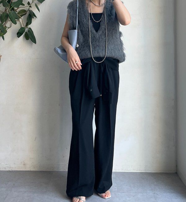  「【REI企画カラーあり】【前後2WAY】シャギーニットベスト」|ニット・セーター|