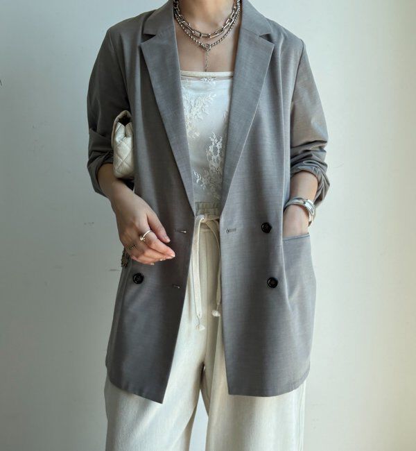  「ダブルブレストジャケット」|テーラードジャケット|