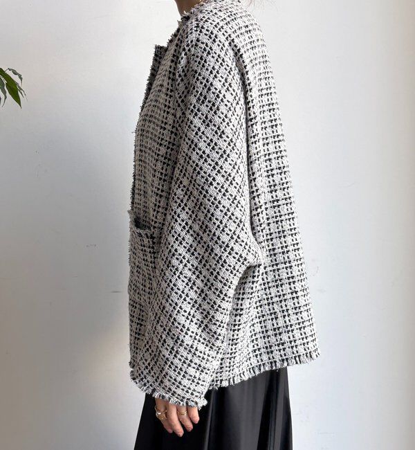  「ツイードジャケット」|ブルゾン・スタジャン|