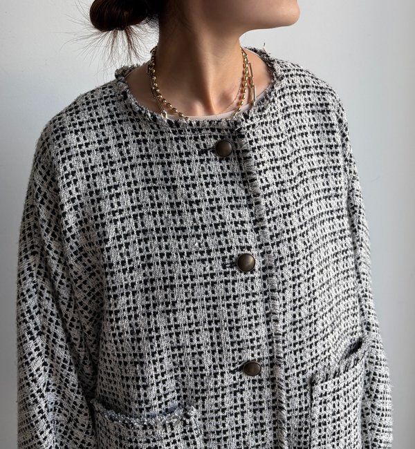  「ツイードジャケット」|ブルゾン・スタジャン|