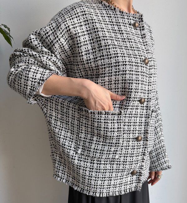  「ツイードジャケット」|ブルゾン・スタジャン|