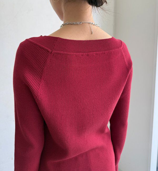  「ボートネックリブニット」|ニット・セーター|