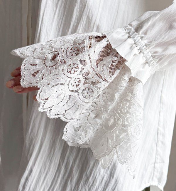  「レースカラーブラウス」|シャツ・ブラウス|