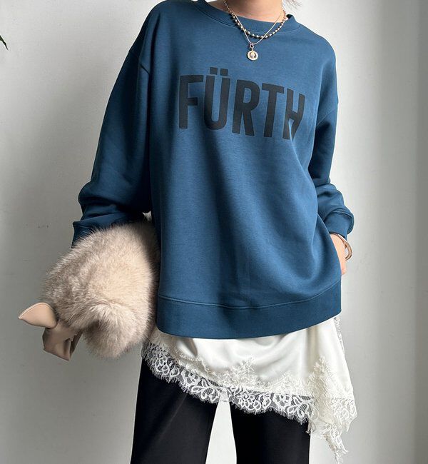  「【WEB限定】裏起毛ヘムラインロゴトップス」|Tシャツ・カットソー|