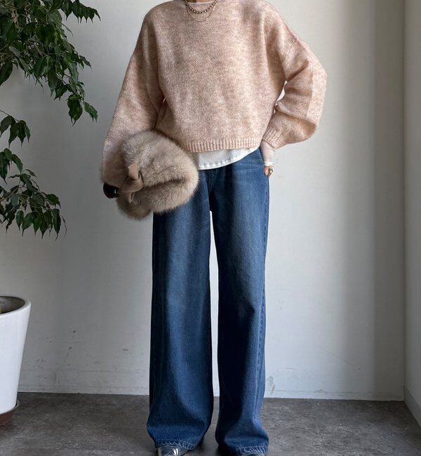  「モヘヤメランジプルオーバー」|ニット・セーター|