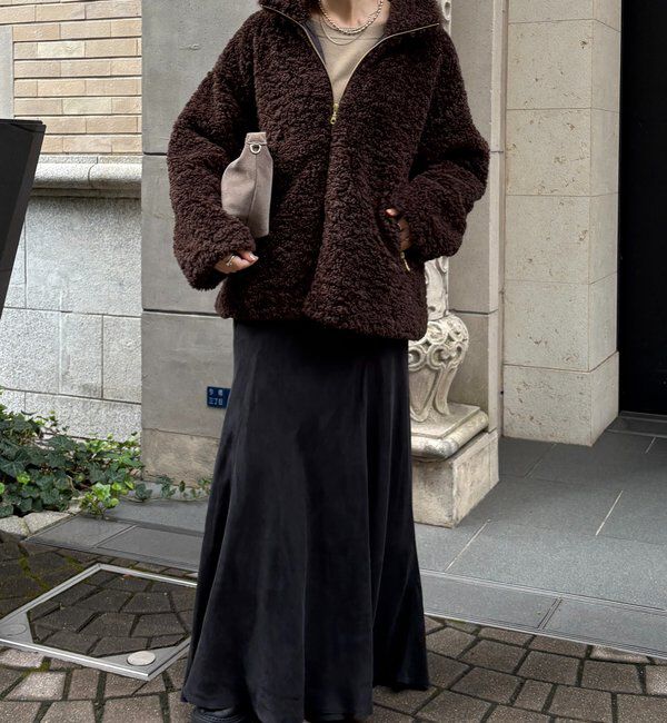  「【インフルエンサーOKOCHI企画】ボアブルゾン」|その他|