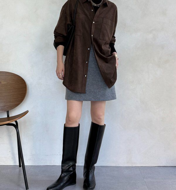  「ブークレーウールミニスカート」|スカート|