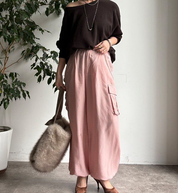  「キュプラカーゴパンツ」|チノ|