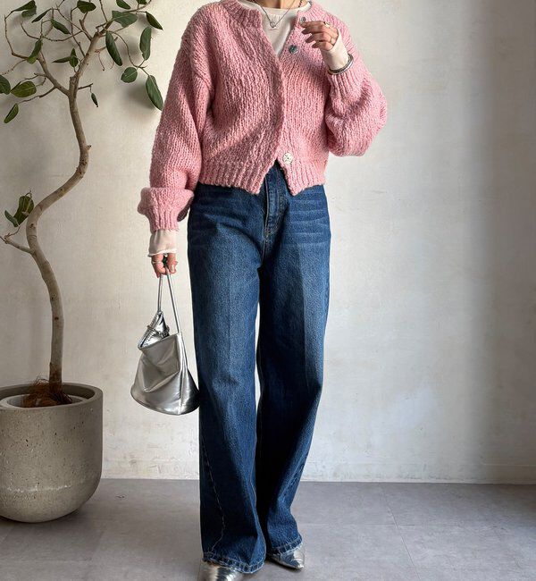  「ローゲージニットカーディガン」|カーディガン|