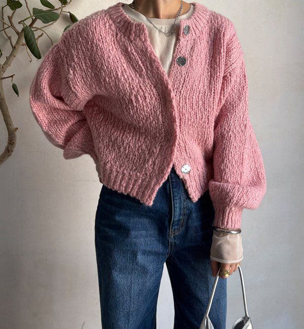  「ローゲージニットカーディガン」|カーディガン|