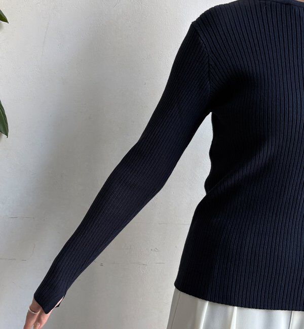  「ヘンリーネックリブニット」|ニット・セーター|