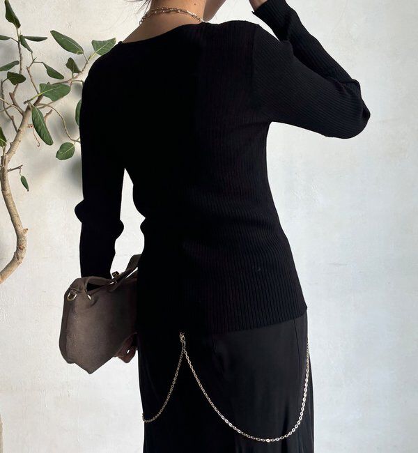  「ヘンリーネックリブニット」|ニット・セーター|