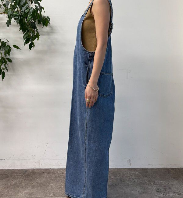  「深Vデニムサロペット」|ワンピース|
