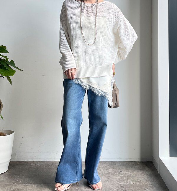  「【新色追加！】コットンローゲージプルオーバー」|ニット・セーター|