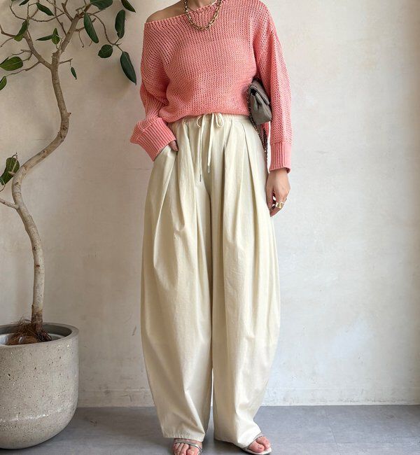  「【新色追加！】コットンローゲージプルオーバー」|ニット・セーター|