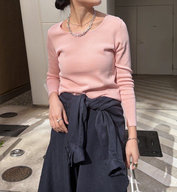  「【REI企画カラーあり】スクエアニットロングスリーブプルオーバー」|ニット・セーター|