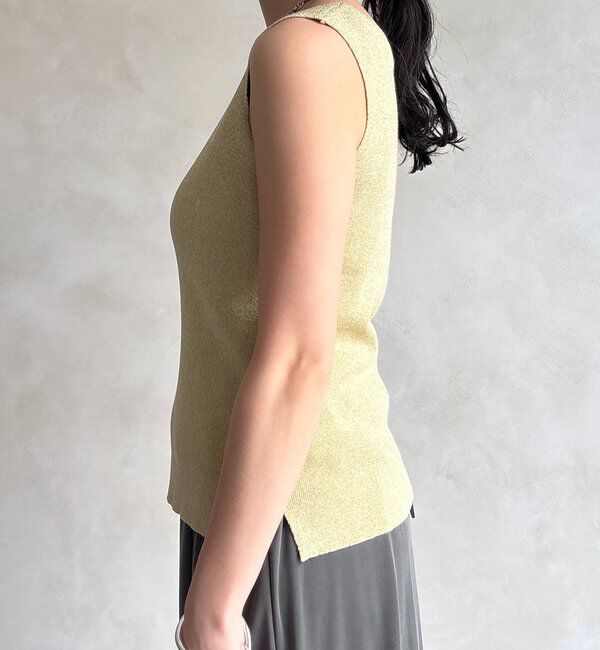  「前後2WAYラメニットタンク」|ニット・セーター|