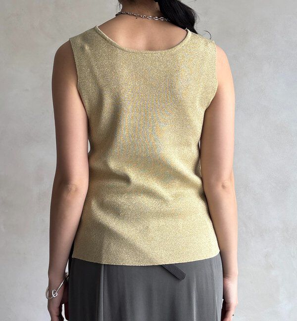  「前後2WAYラメニットタンク」|ニット・セーター|