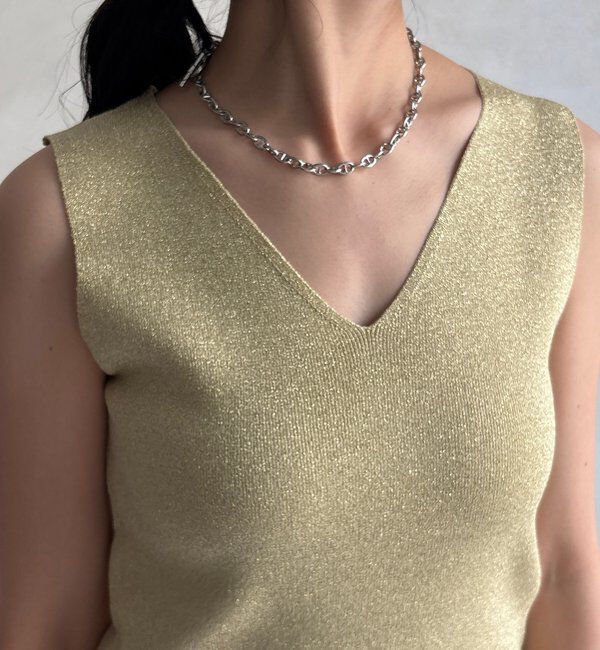  「前後2WAYラメニットタンク」|ニット・セーター|