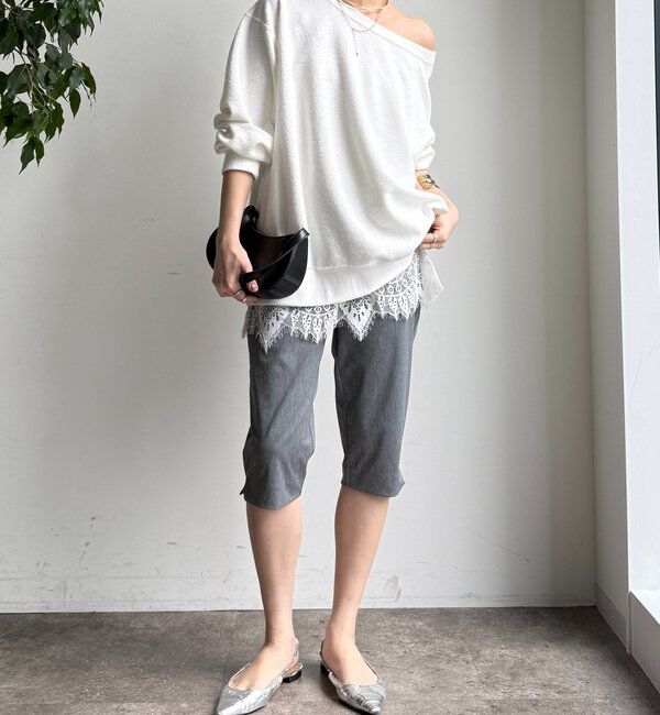  「ツイルストレッチカプリパンツ」|チノ|