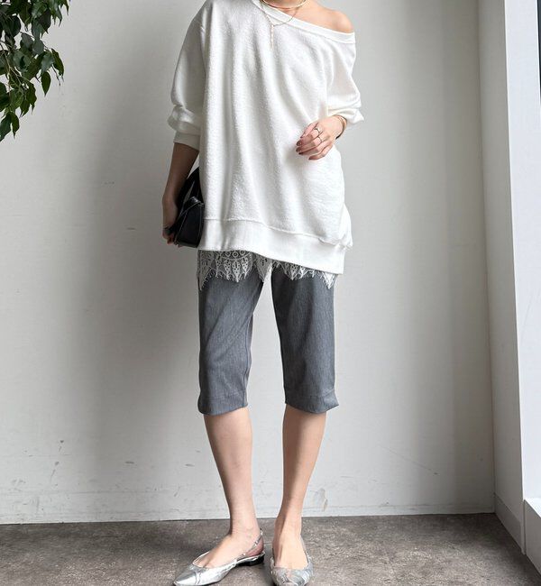  「ツイルストレッチカプリパンツ」|チノ|