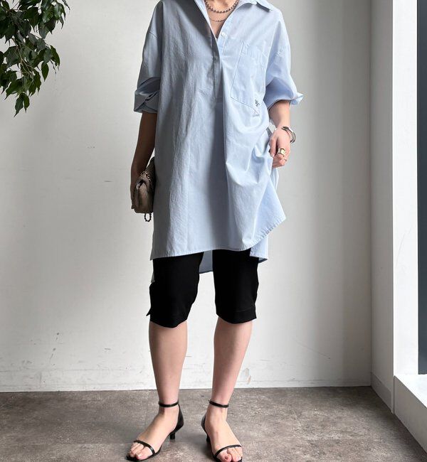  「ツイルストレッチカプリパンツ」|チノ|