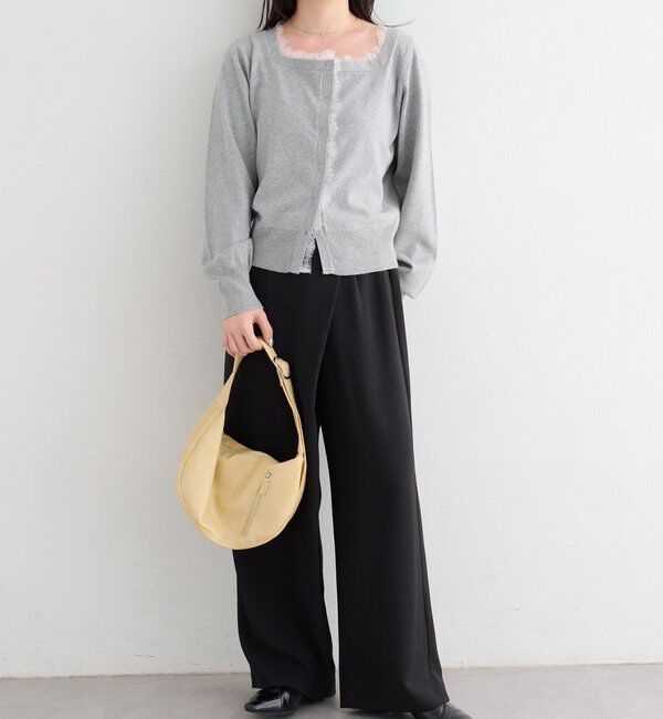  「【500mlペットボトル収納可】B フェイクレザームーンBAG」|その他|