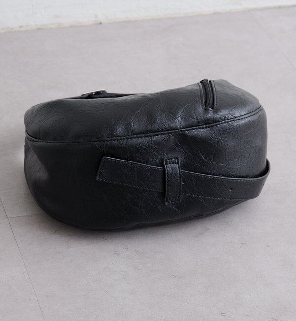  「【500mlペットボトル収納可】B フェイクレザームーンBAG」|その他|