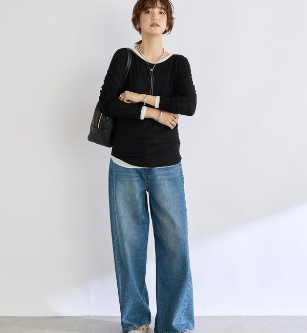  「【周りと差がつく】グレーパールショートネックレス」|ブローチ・コサージュ|