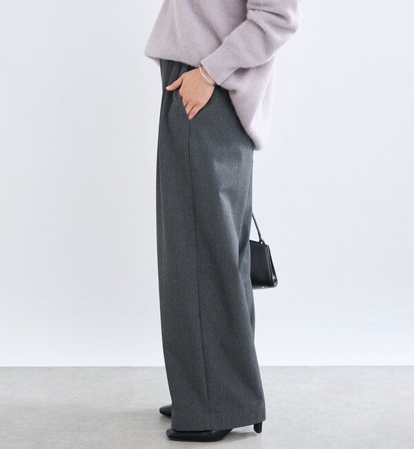  「【真冬もあたたか】裏起毛スラックスパンツ」|チノ|