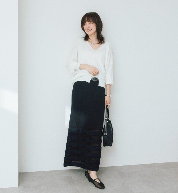  「【華やかな煌めき】ペーパースパングルニット」|ニット・セーター|