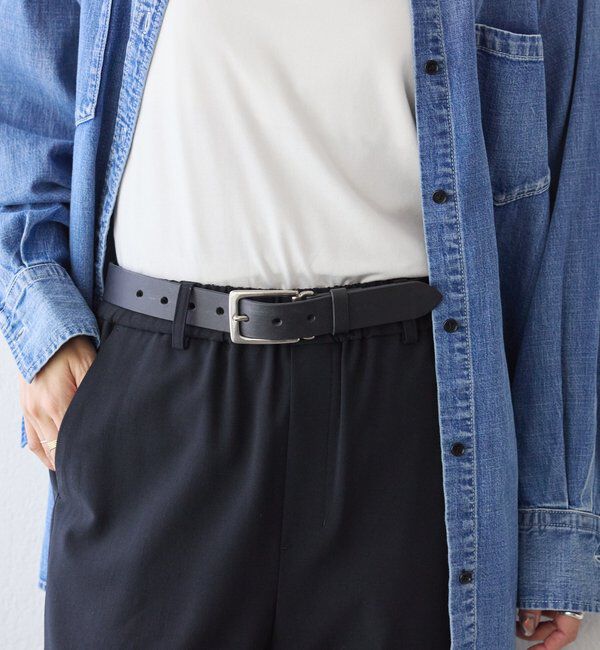  「【A・MONN(アモン)】ムーブバックルレザーベルト」|ベルト|