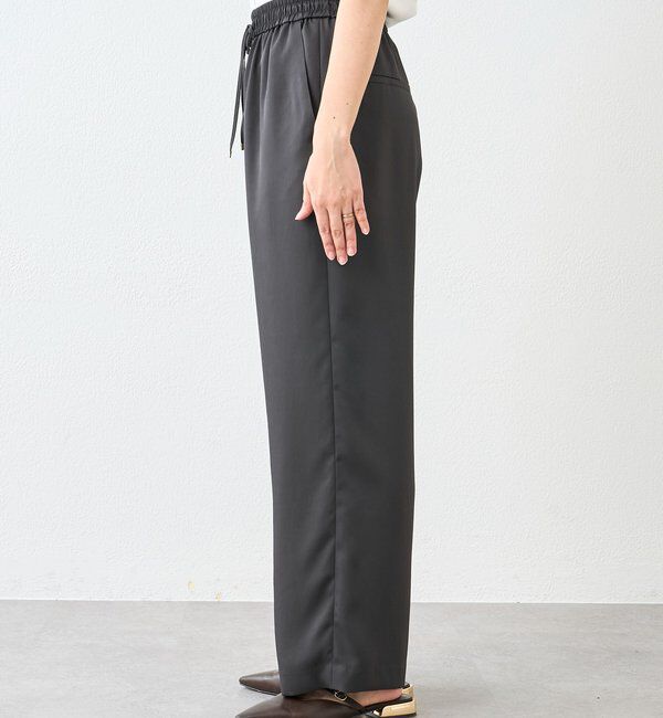  「【上品な光沢】サテンツイルイージーパンツ」|チノ|