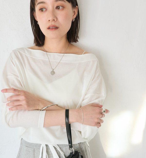  「予約【大人の肌見せに】シアードルマンカットソー」|Tシャツ・カットソー|