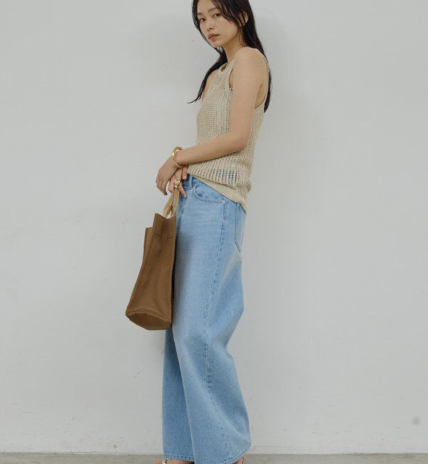  「【手洗い可】メッシュラメアメスリニット」|ニット・セーター|