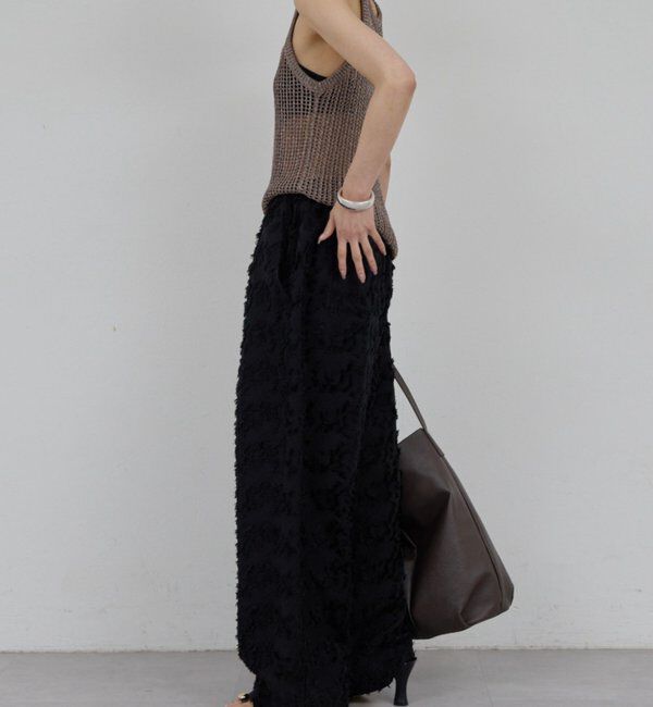  「【手洗い可】メッシュラメアメスリニット」|ニット・セーター|