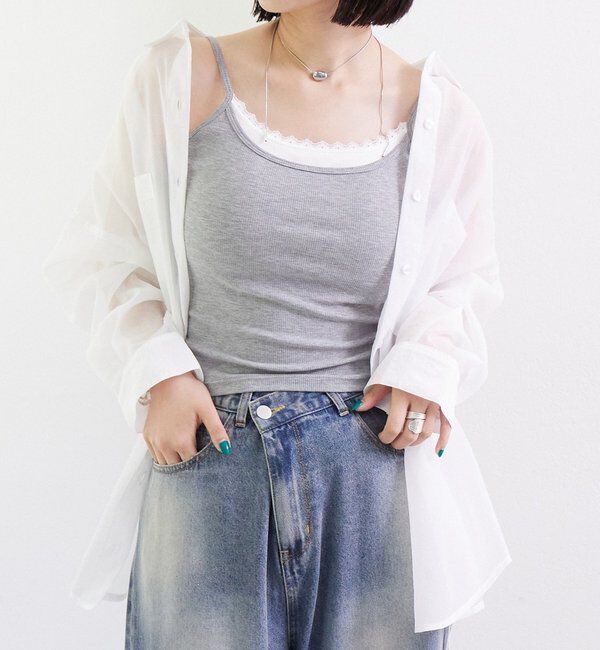  「パット付きレイヤードキャミソール」|キャミソール|