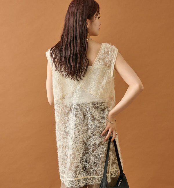  「シャギーレース タンクチュニック」|シャツ・ブラウス|