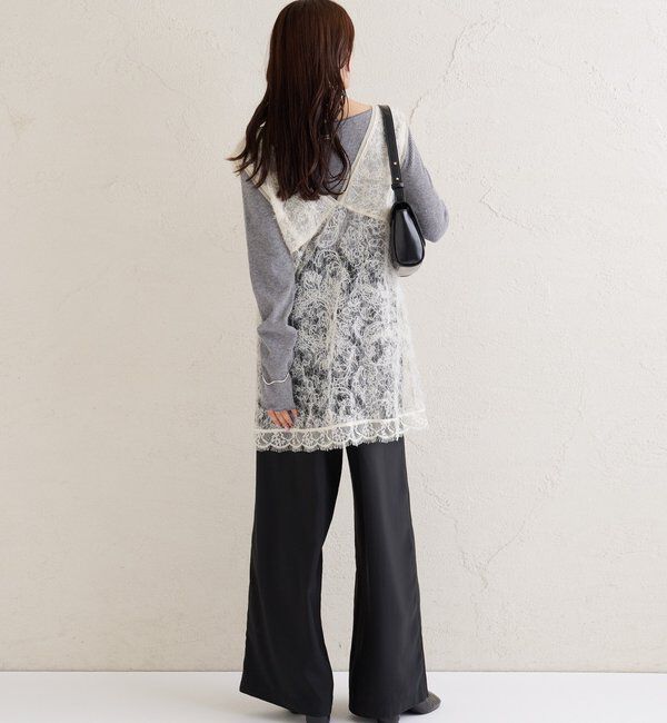  「シャギーレース タンクチュニック」|シャツ・ブラウス|