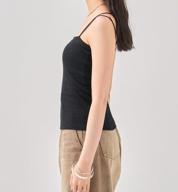  「パット付きバックシャン クロスキャミソール」|キャミソール|