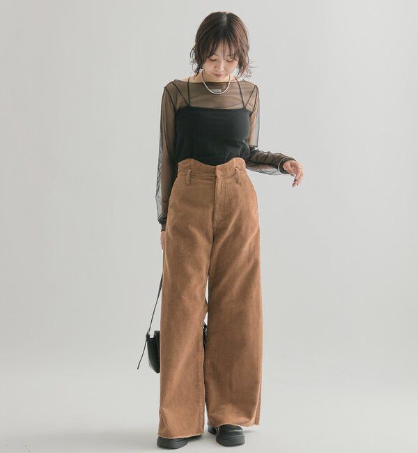  「コーデュロイ ウェーブパンツ」|チノ|