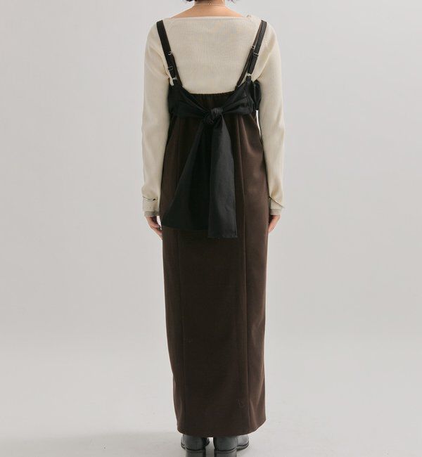  「ギャザービスチェSETワンピース」|ワンピース|