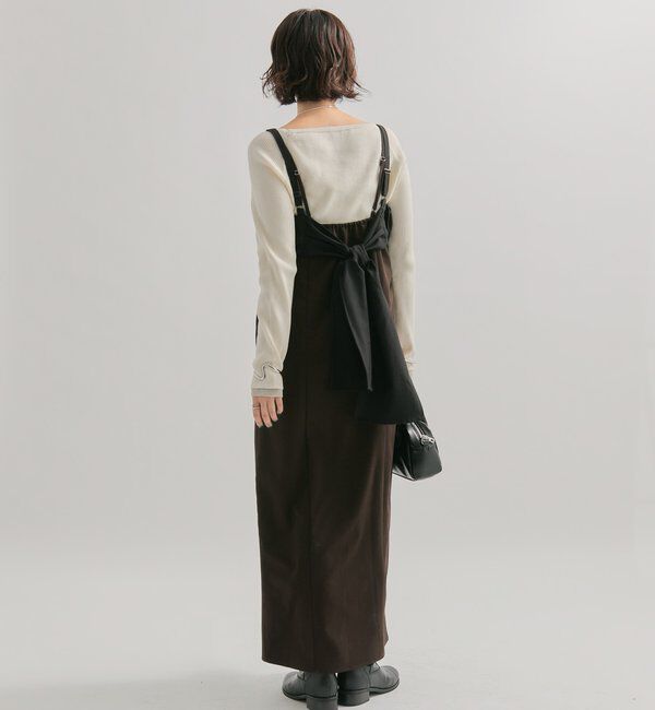  「ギャザービスチェSETワンピース」|ワンピース|