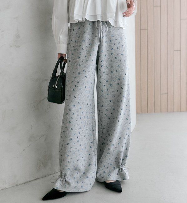  「裾ドロストスウェットパンツ」|チノ|