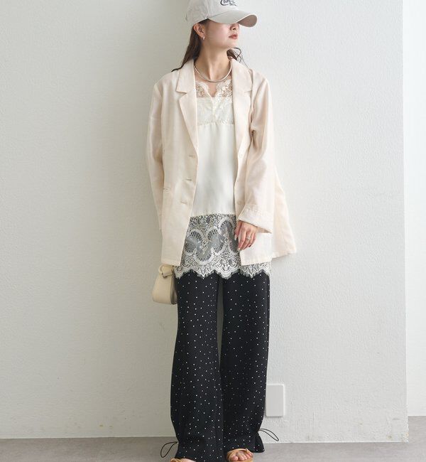  「裾ドロストスウェットパンツ」|チノ|