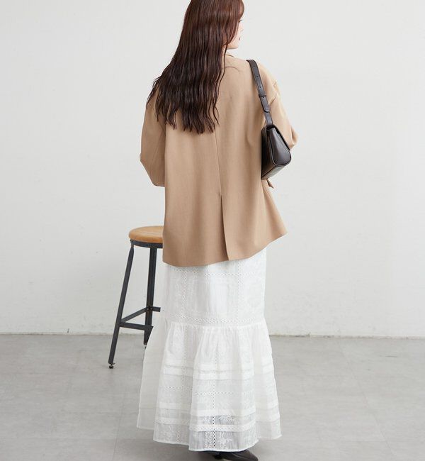 「パネルレースギャザースカート」|スカート|