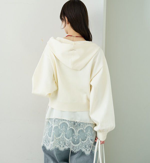  「ラインストーンフーディーニット」|パーカー|